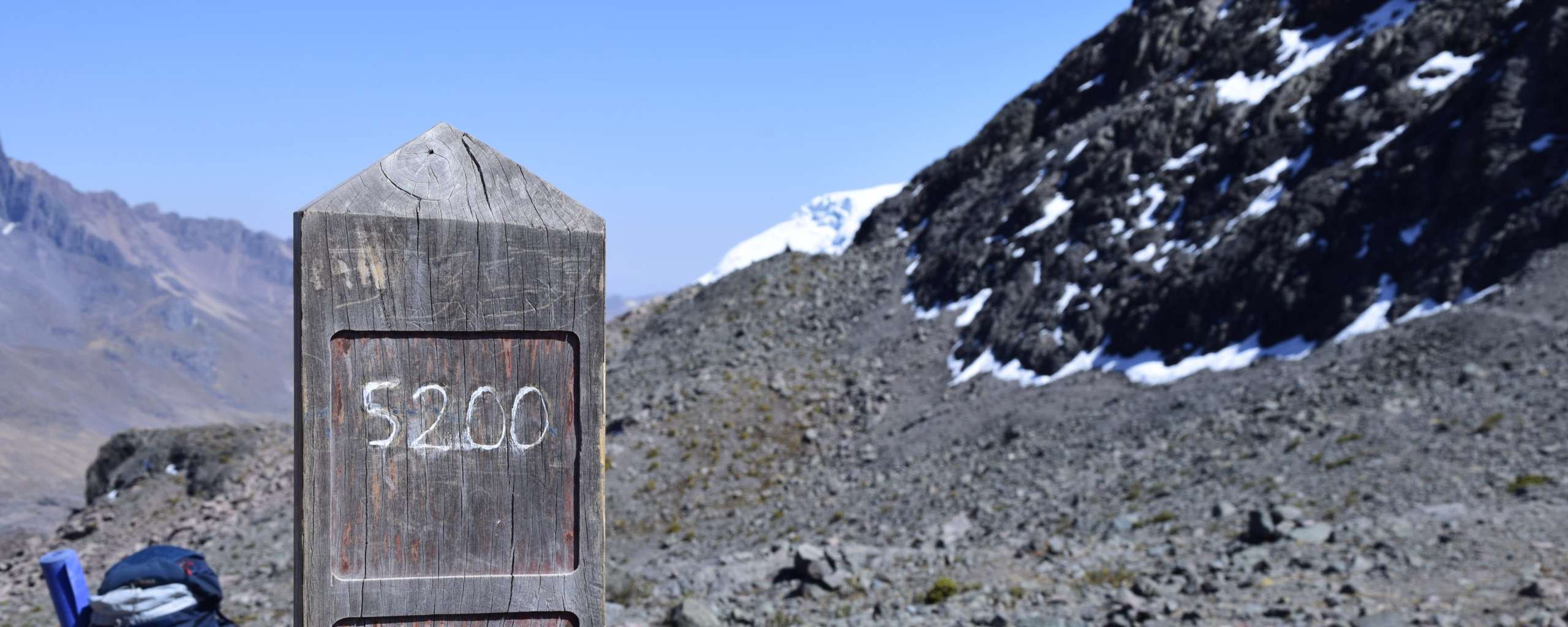 Trekking at high altitude Banner
